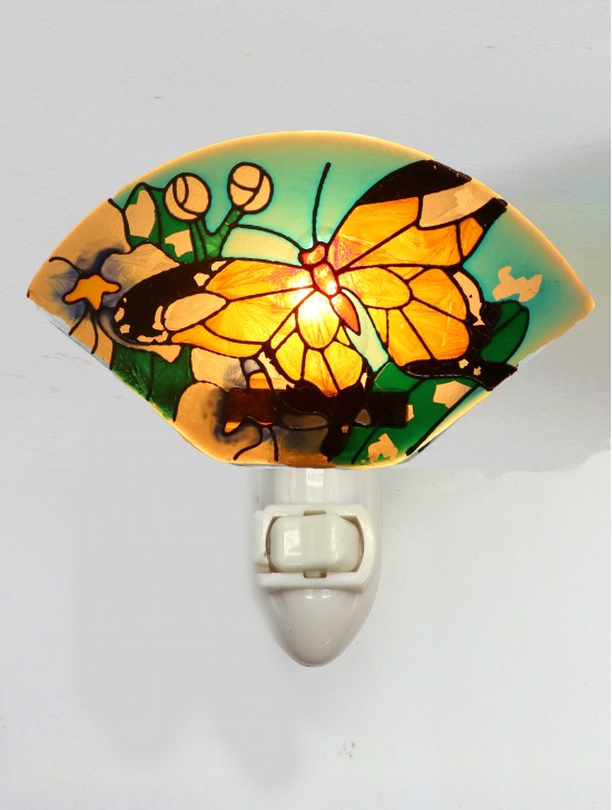 Glass Butterfly NIght Light